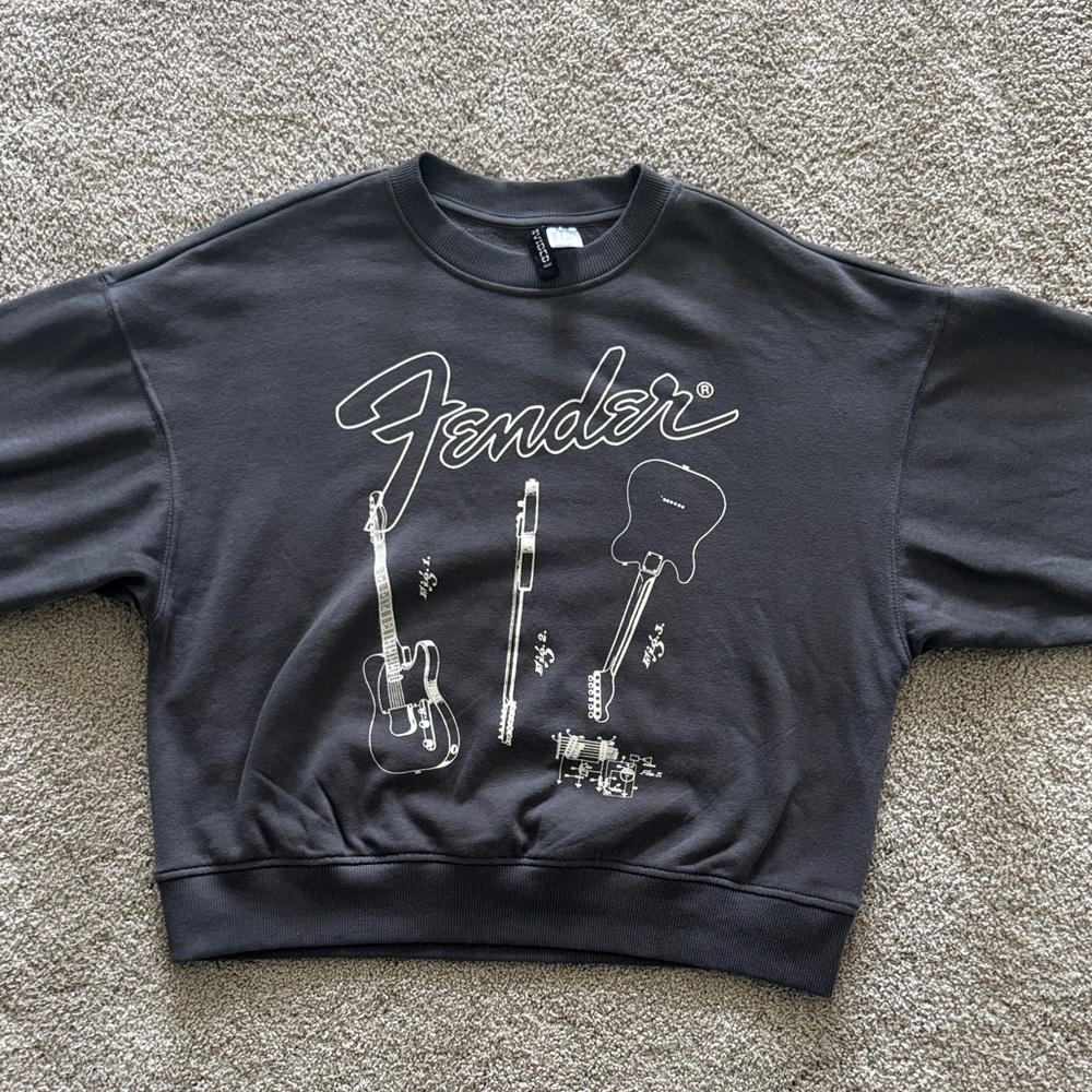 Fender Black Crewneck Sweatshirt